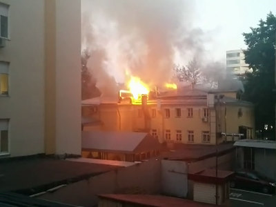 Пожар в московском ресторане локализован