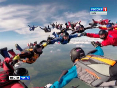 Забайкальские парашютисты в составе сборной установили рекорд Дальнего Востока