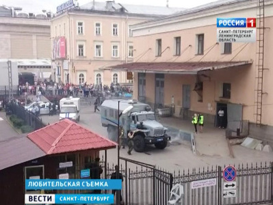 На Московском вокзале прошли учения транспортной полиции и ОМОН