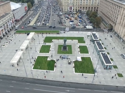 В Москве завершена реконструкция Триумфальной площади