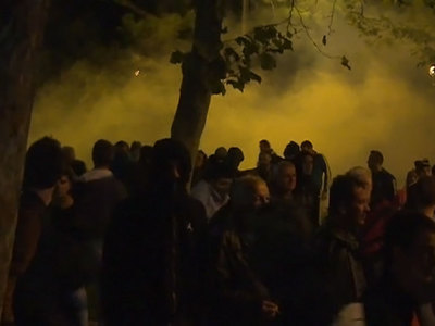 Митинг в Подгорице разгоняют слезоточивым газом