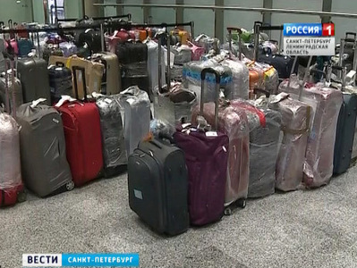Почти 500 чемоданов, прилетевших из Египта, ждут своих хозяев в Пулково