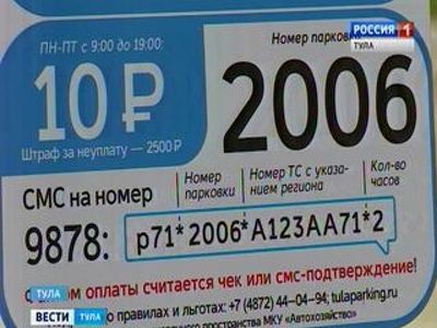Тульские парковки принесли в бюджет более 6 млн рублей