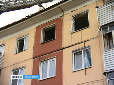 В Красноярске взорвавшийся дом на Мичурина начали ремонтировать