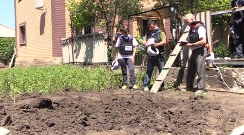 Миссия ОБСЕ подтверждает обстрелы Донецка с украинской территории