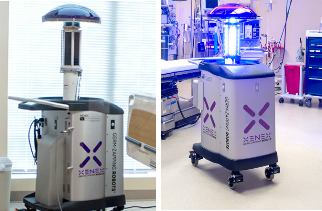 Робот, который борется с вирусом Эбола (фото Xenex). 