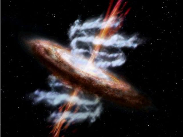 Новая обсерватория будет изучать потоки горячего газа, излучающие в рентгеновском диапазоне (иллюстрация ESA). 