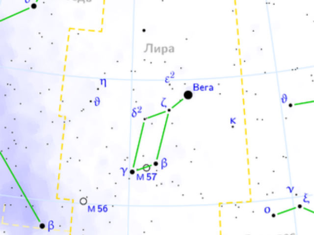 Кеплер-421 расположена в созвездии Лиры в тысяче световых лет от Земли (иллюстрация Wikimedia Commons). 